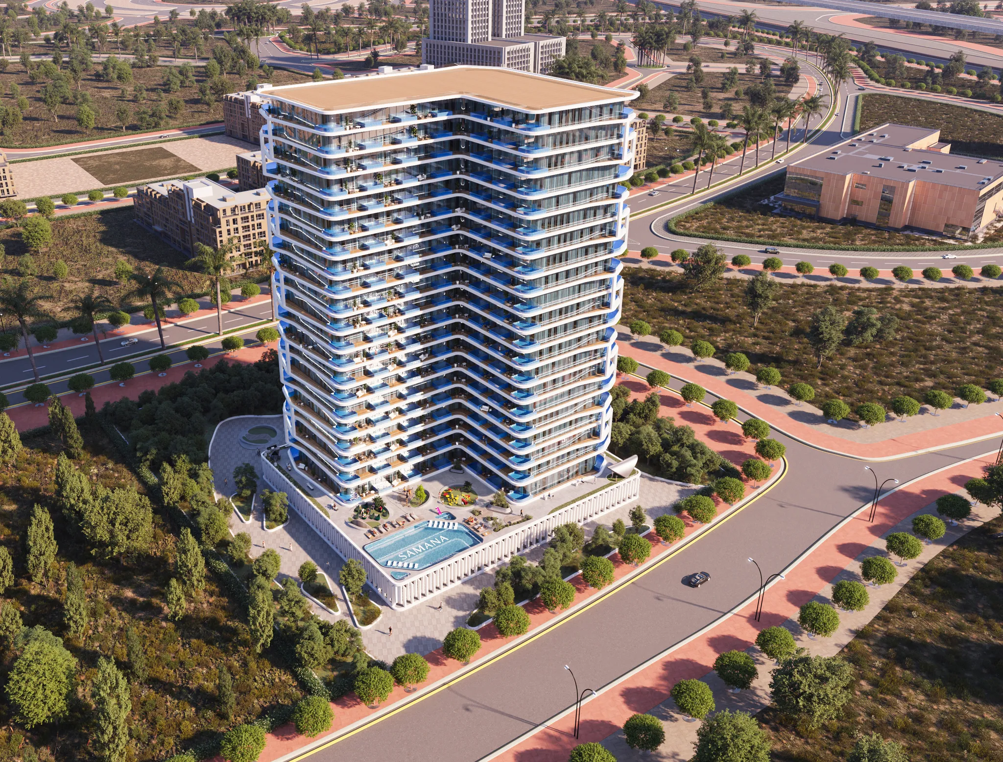 Exterior de SAMANA Ibiza, proyecto de Samana en Dubailand: imagen 3 de 17