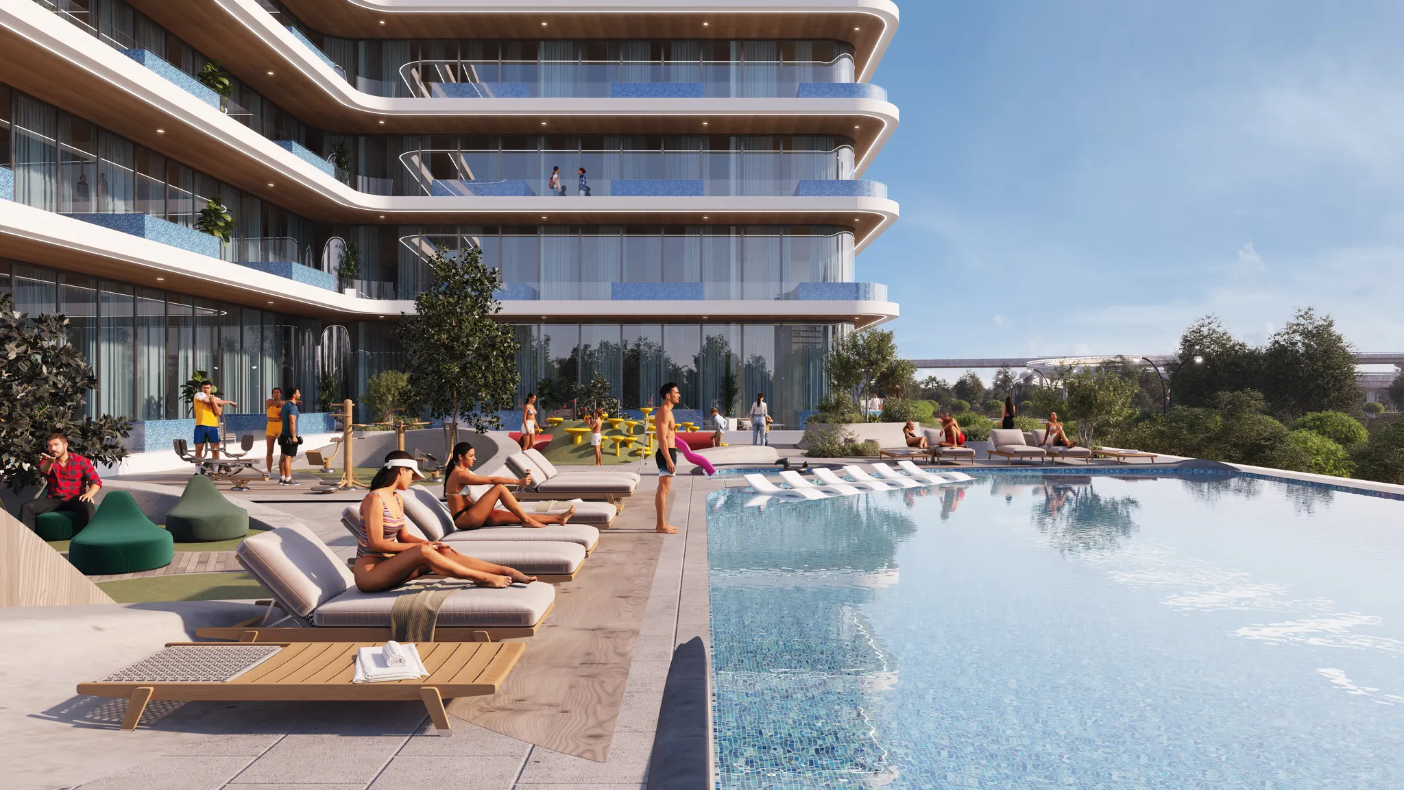 Exterior de SAMANA Ibiza, proyecto de Samana en Dubailand: imagen 5 de 17