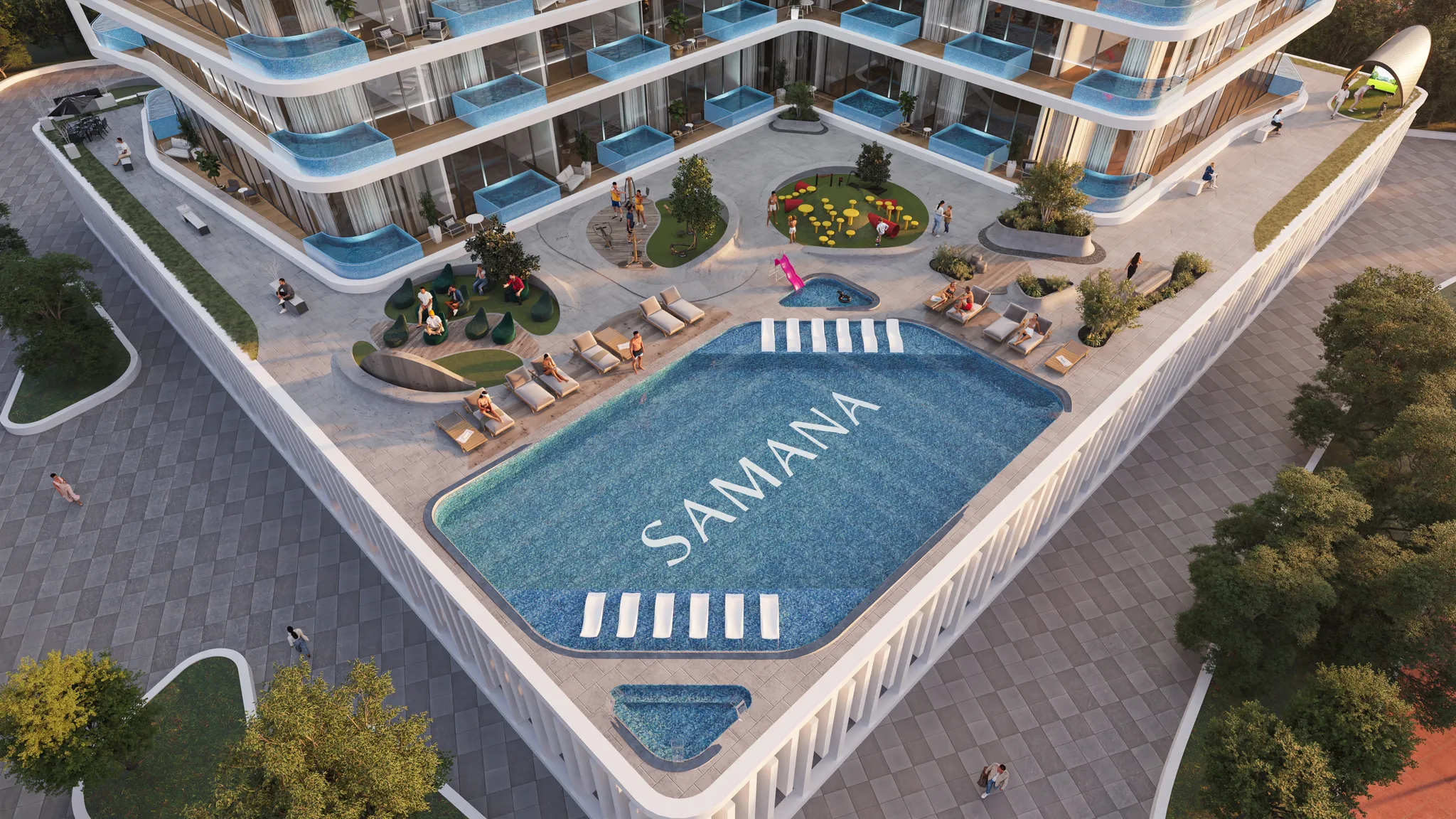Exterior de SAMANA Ibiza, proyecto de Samana en Dubailand: imagen 6 de 17