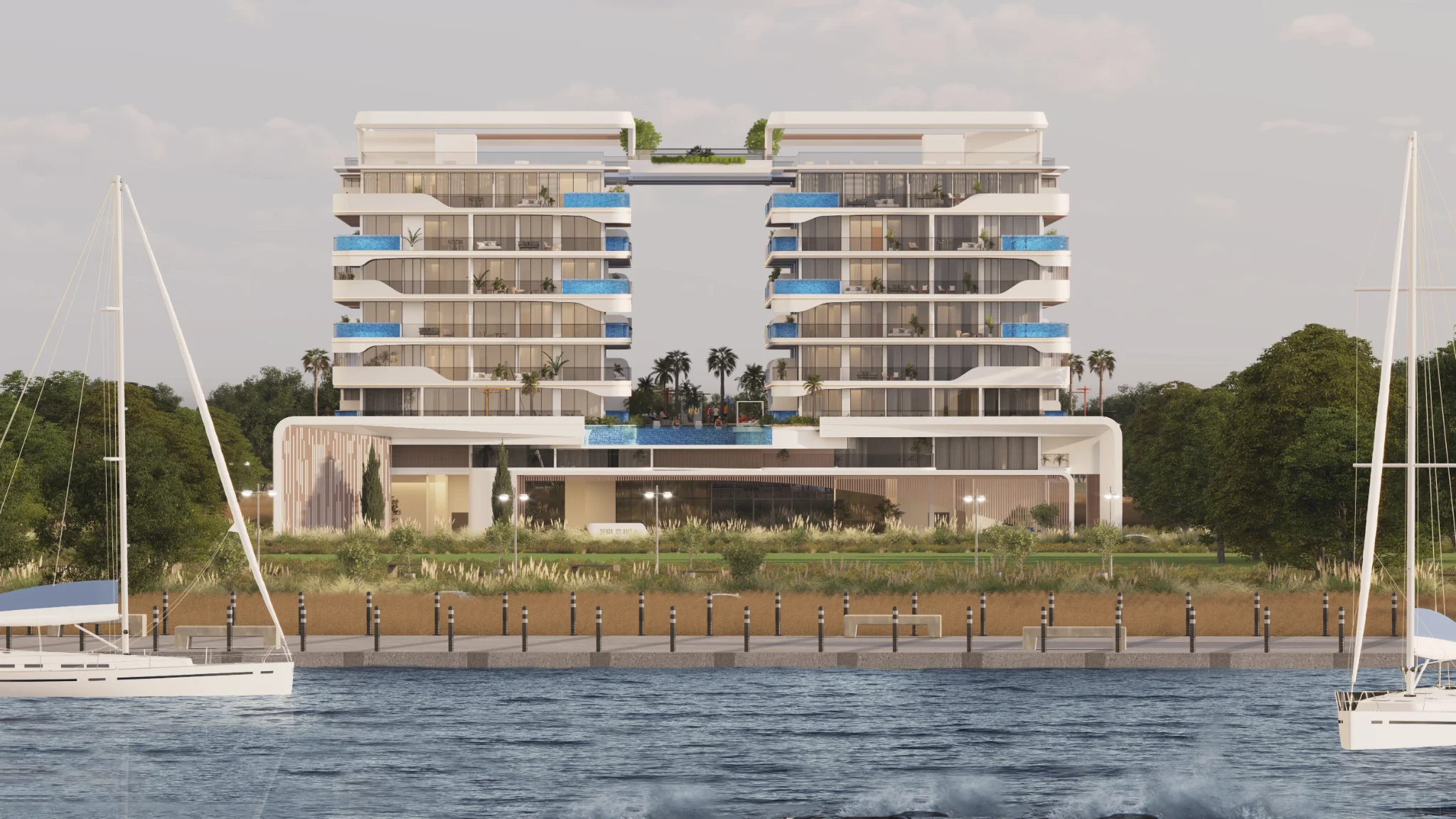 Exterior de Ocean Pearl by SD, proyecto de Samana en Dubai Islands: imagen 17 de 25