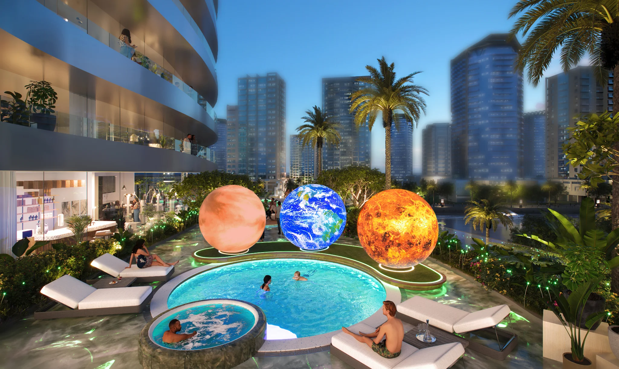 Exterior de ALTITUDE DE GRISOGONO, proyecto de DAMAC en Business Bay: imagen 9 de 19